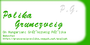 polika grunczveig business card